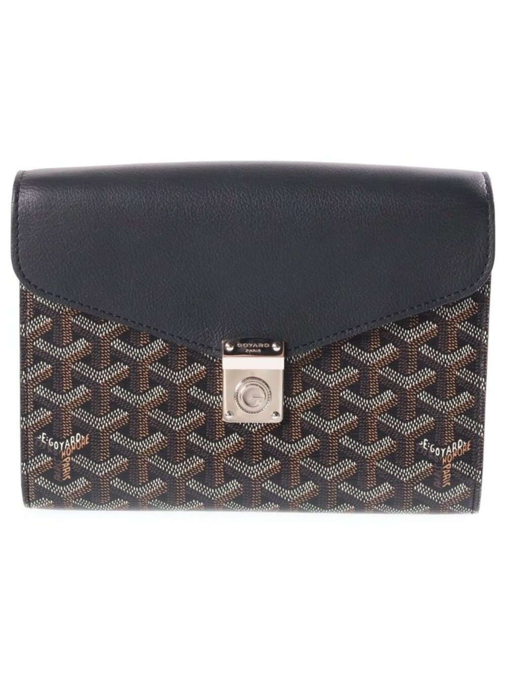 Goyard Sheepuru Pouch Wallet Shoulder Bag Leather Black